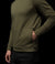 THE BASE Olive Hooded Pullover