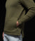 THE SPLIT Olive Hooded Pullover